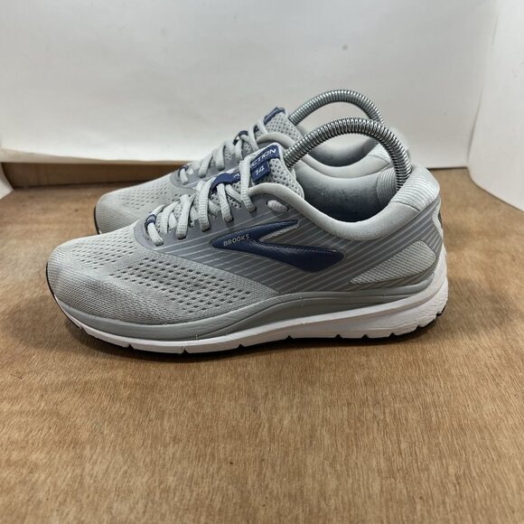 Brooks Addiction 14 Womens Size 7.5 D Wide Grey Lace Up Running Walking Shoes - Picture 3 of 10